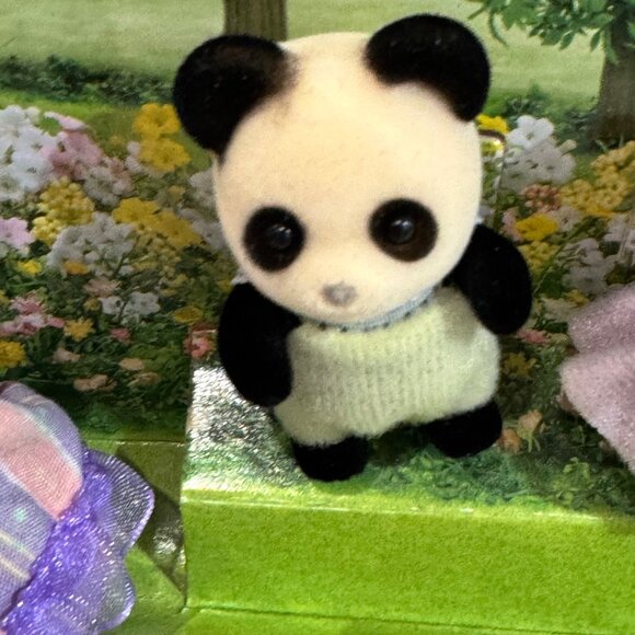 Calico Critters Pookie Panda Family Figurine Set  Dolls Dollhouse Figures Toys - Picture 3 of 11